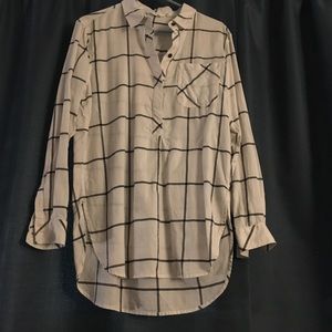 Athleta Plaid Flannel Long Back